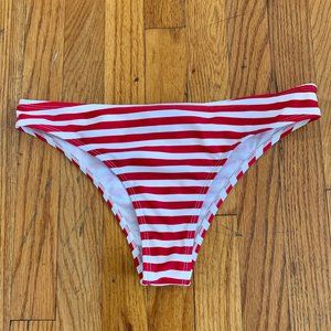 Marina West Red amd White Stripe ThonBikini Bottom